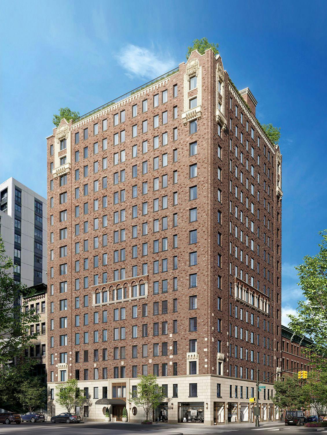 The Laney exterior building in New York 3D Rendering